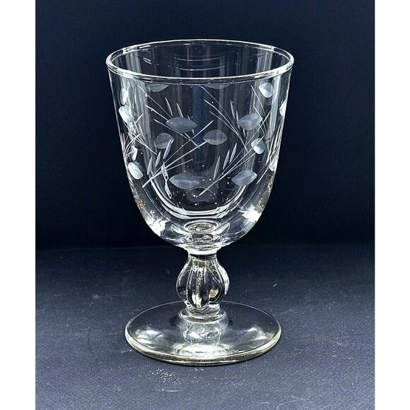 Vintage Libbey Glass VIENNA Water Goblet Discontinued 5 1/2" Clear - Picture 1 of 3